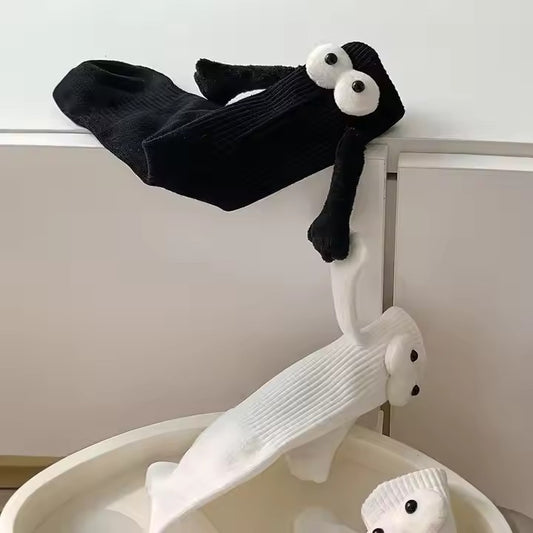 New Design Black Winter Cute Nylon Socks (Unisex)