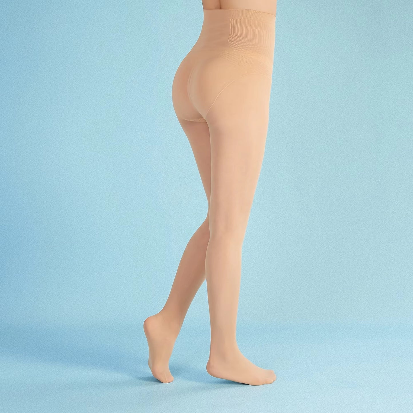 High-Elasticity Shaping Glossy Anti-Snag Waist-Control Silk Stockings