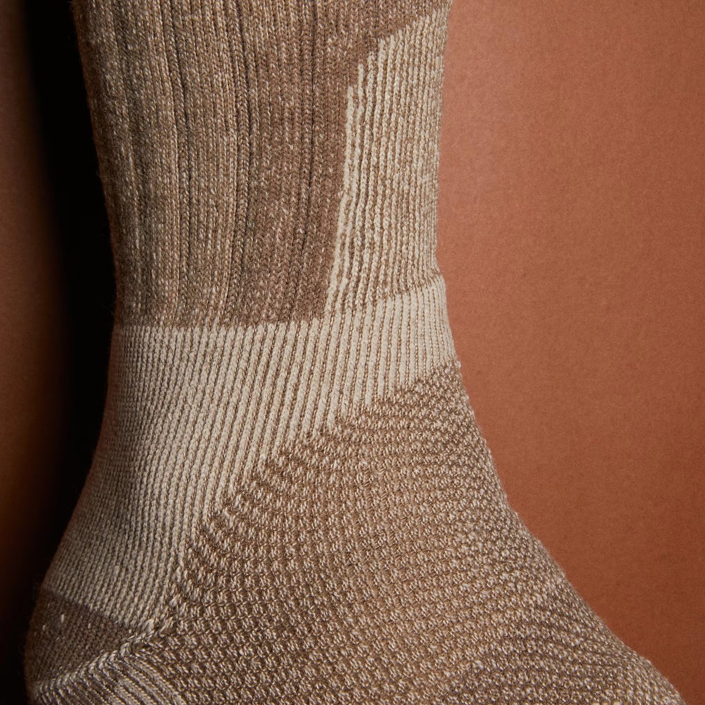 Winter Thick Woollen Men's Crew Socks with Arch Support and Terry Sole