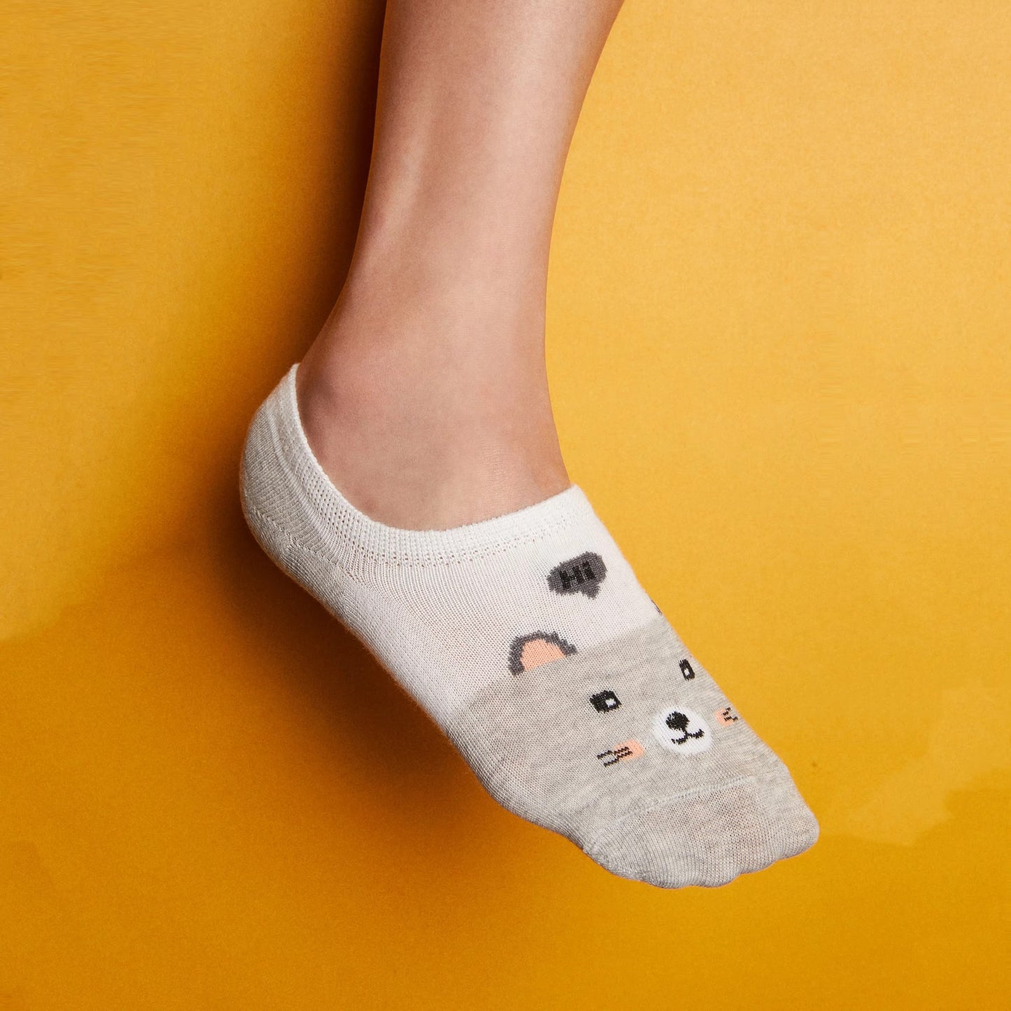 Custom Cartoon Pattern Bamboo Fibre Cute Girls' Low-Ankle Teen Socks