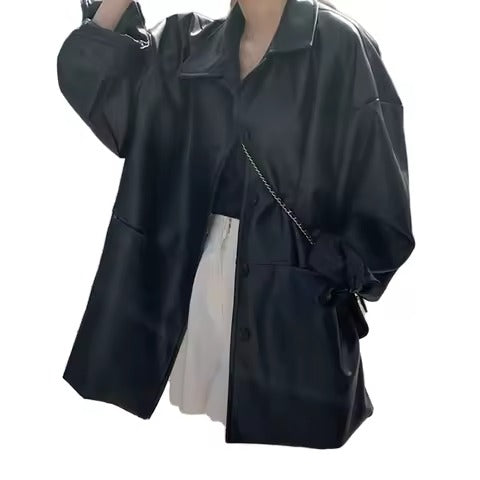 2024 Autumn and Winter New Striped Fashion Loose Long Sleeve V-neck Shirt Breathable Spliced round Neck Casual Base Shirt