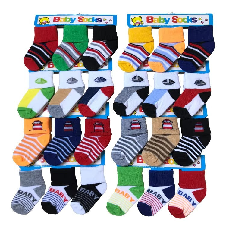 Custom-Color Multi-Age Female White School Socks in Japanese Style