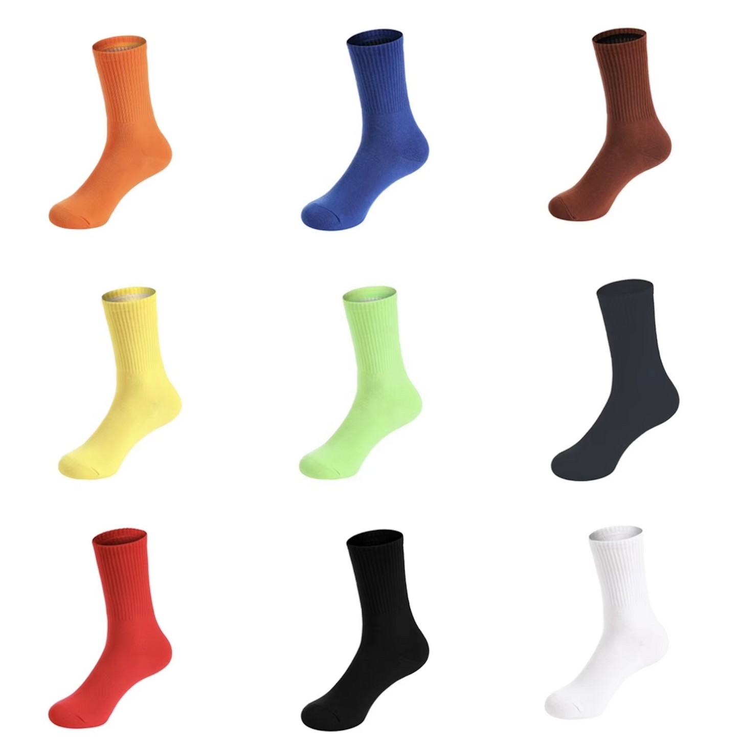 Custom-Color Multi-Age Female White School Socks in Japanese Style