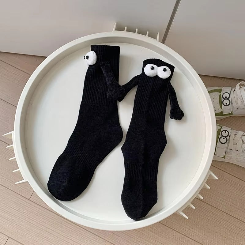 New Design Black Winter Cute Nylon Socks (Unisex)